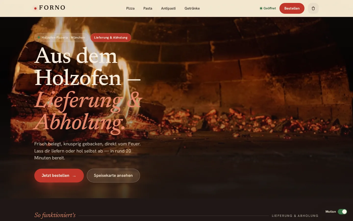 Screenshot: Forno
