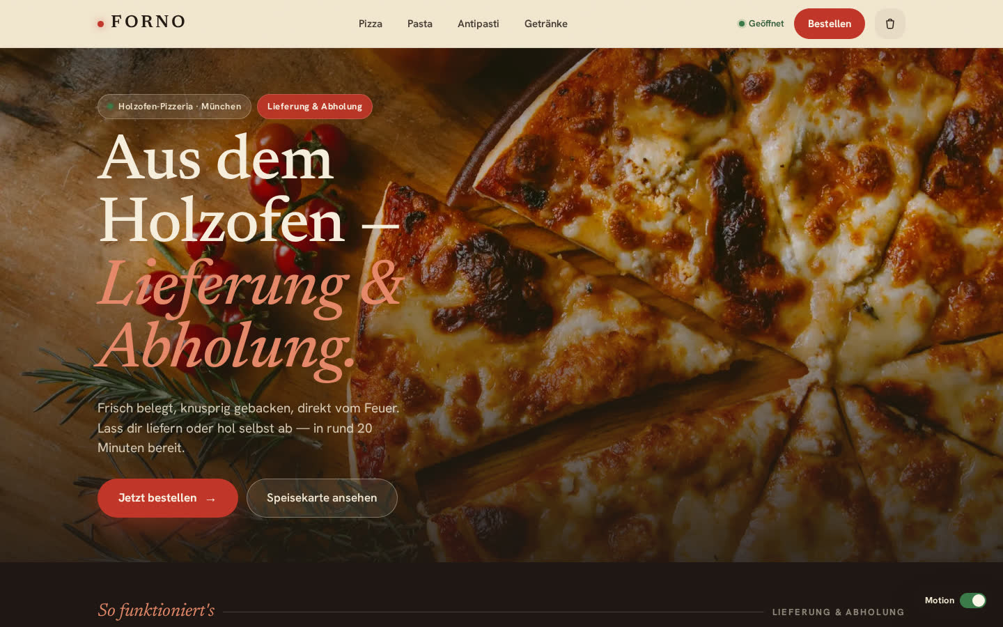 Screenshot: Forno