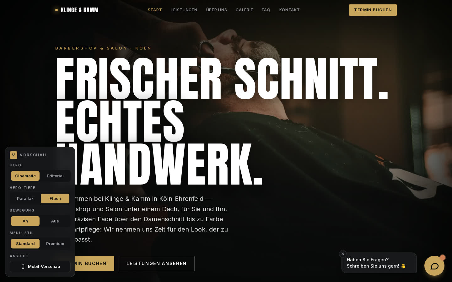 Screenshot: Klinge & Kamm