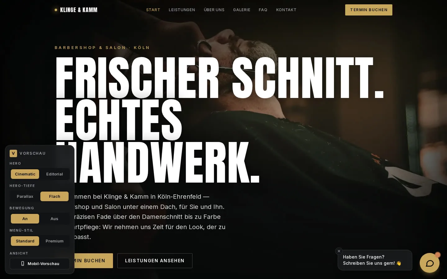 Screenshot: Klinge & Kamm