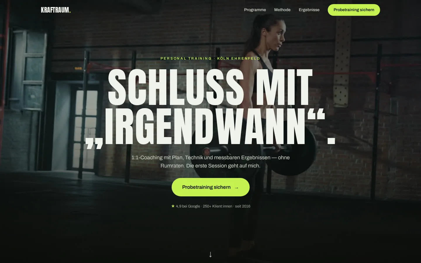Screenshot: KRAFTRAUM