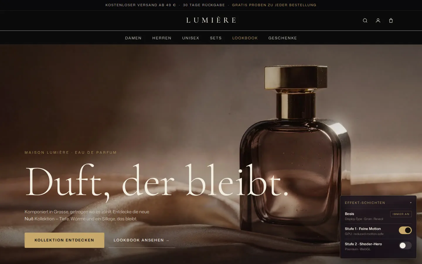 Screenshot: Lumière