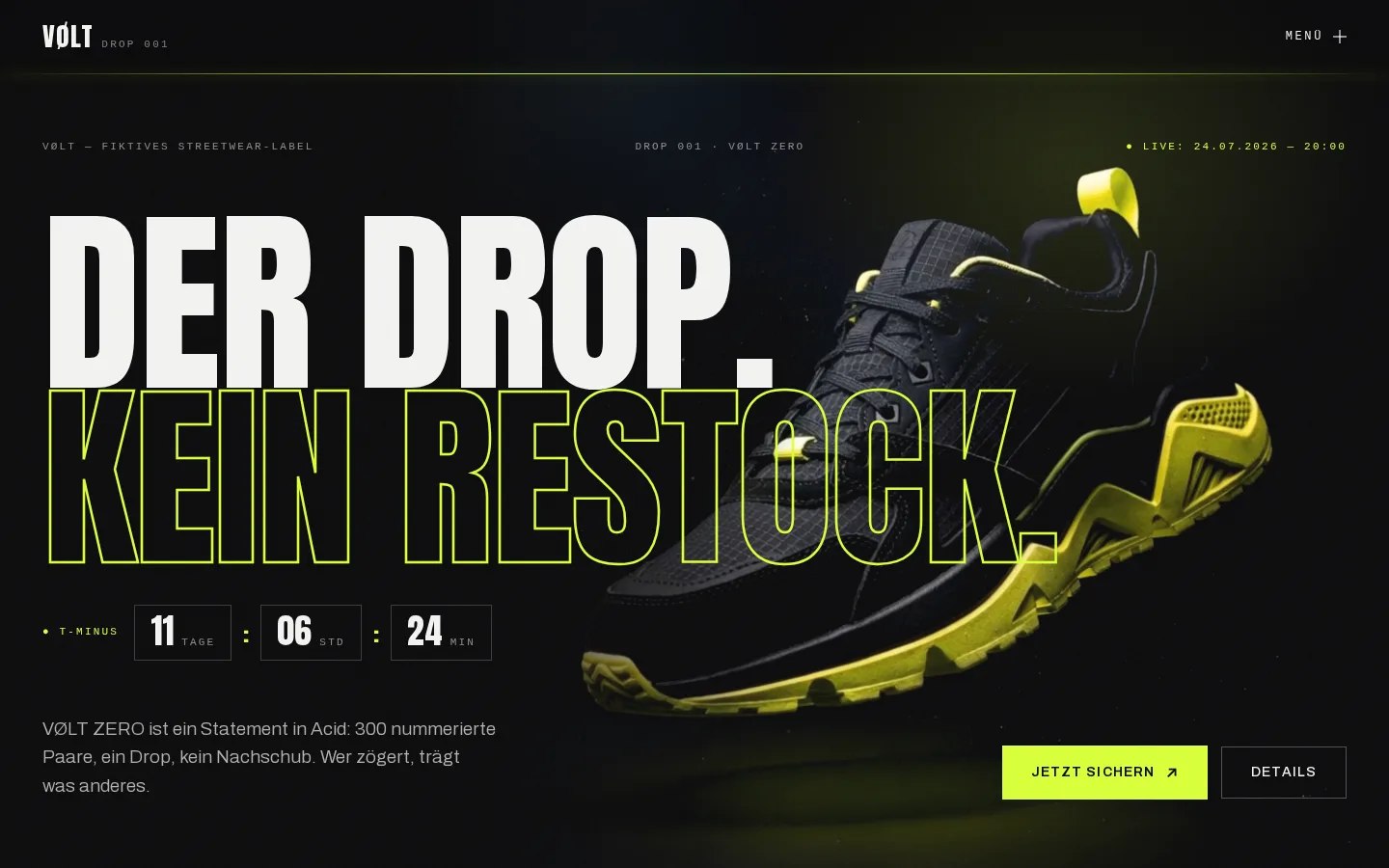 Screenshot: VØLT — Der Drop