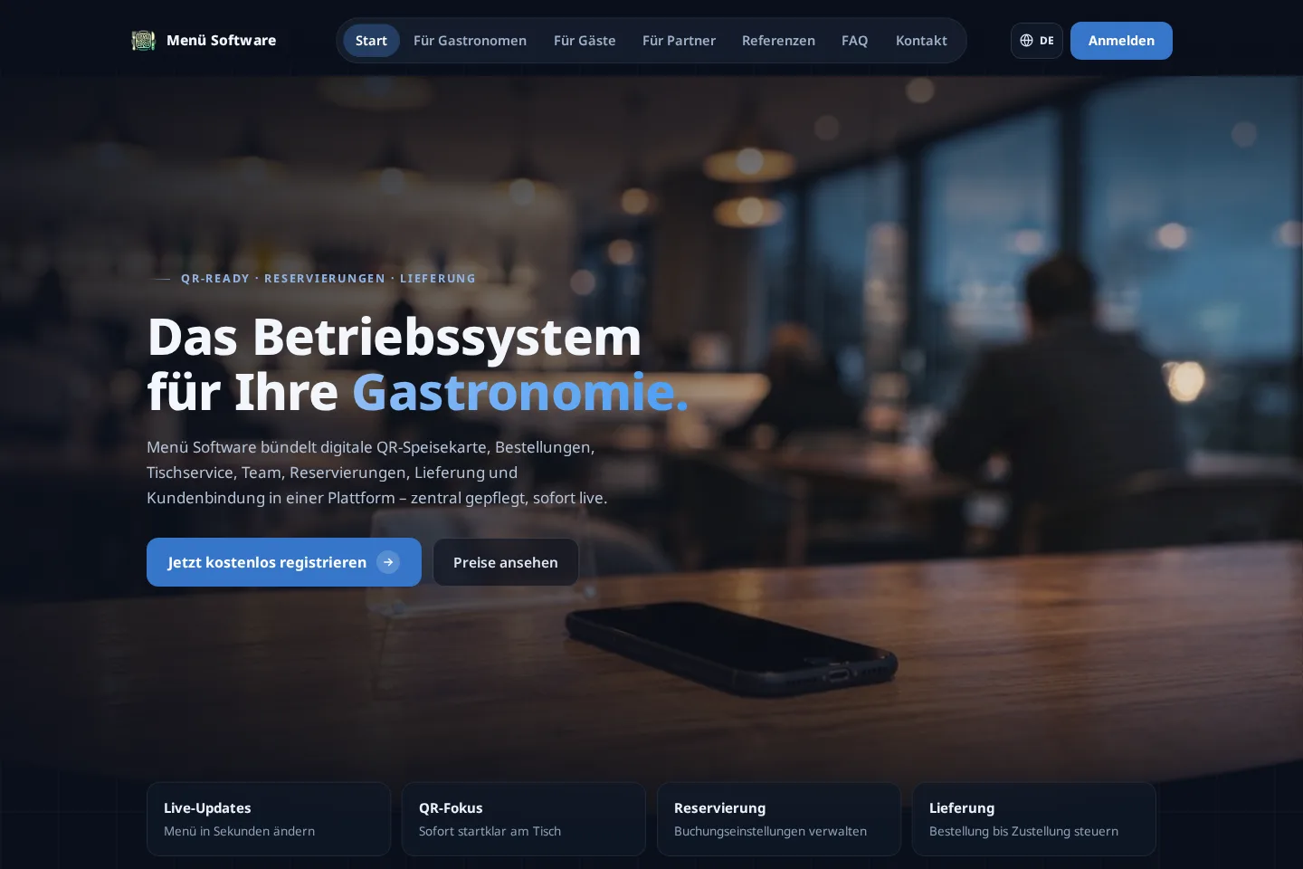 Neue Website menu-software.de